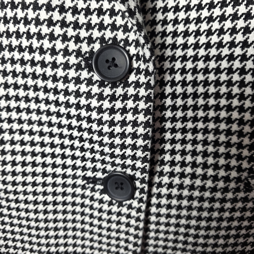 Banana Republic Houndstooth Blazer Dopamine Tailored Jacket Classic Preppy 10 - Picture 4 of 7